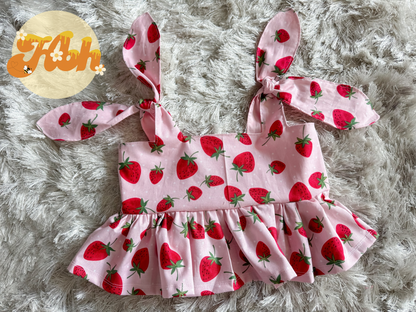 Strawberry Dahlia Top