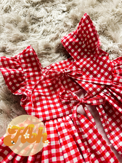 Red Gingham Posi top