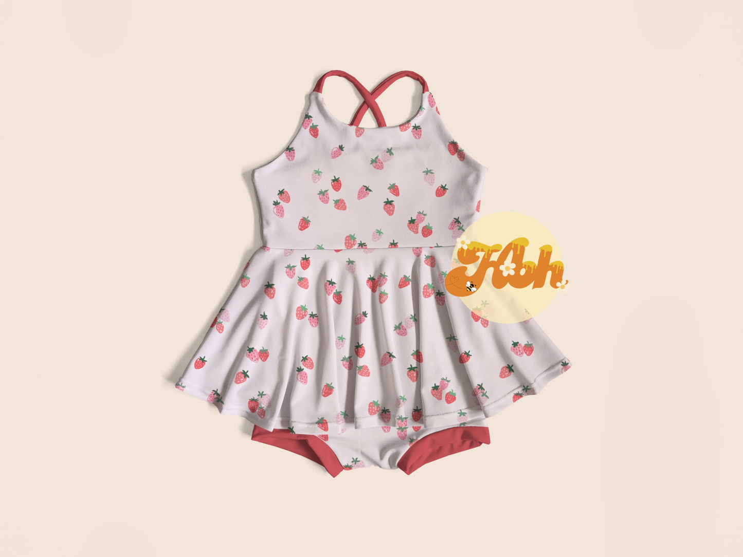 Dainty Strawberry Bri Romper